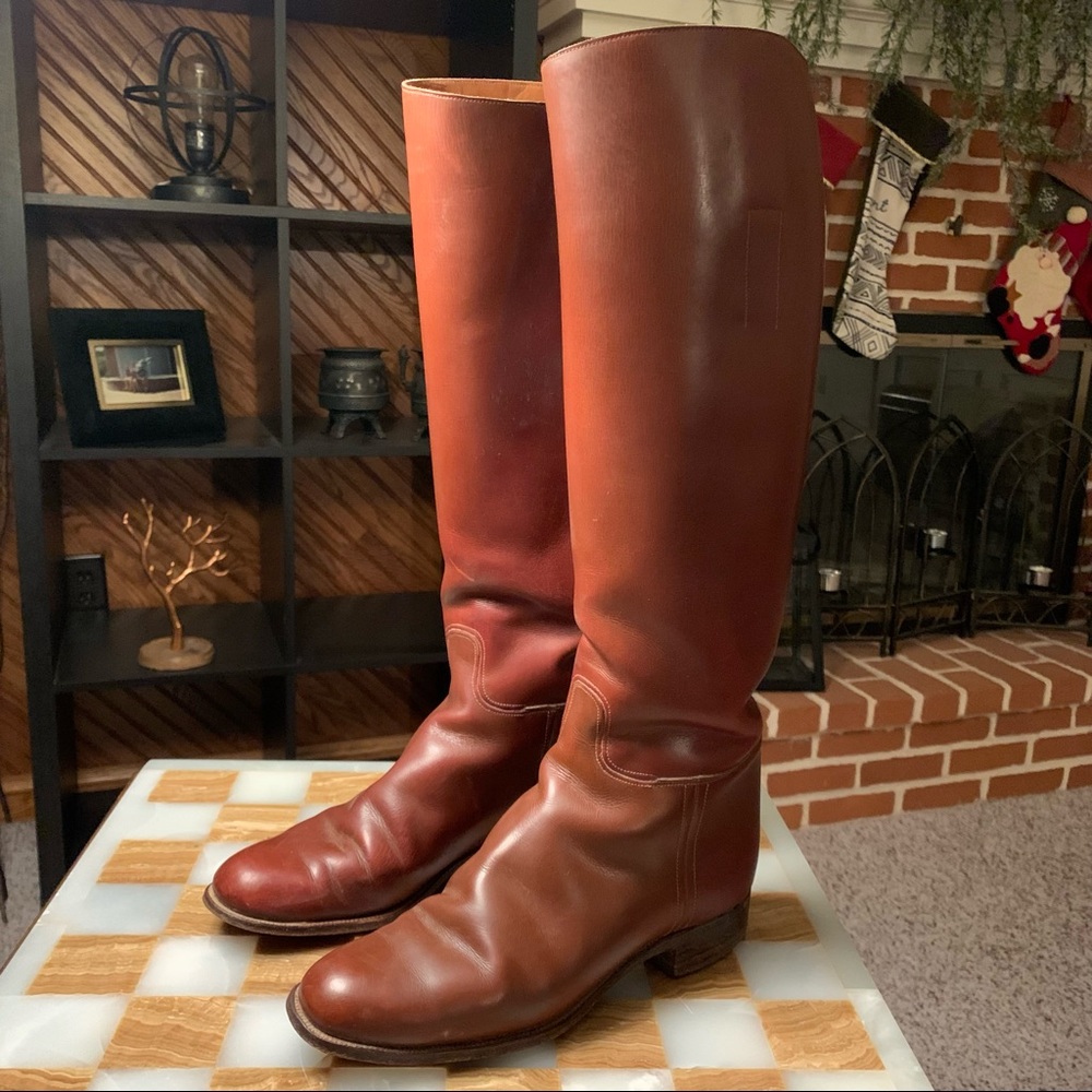Vintage Manfield For H. Kauffman & Sons NY Riding Equestrian Knee High Boots